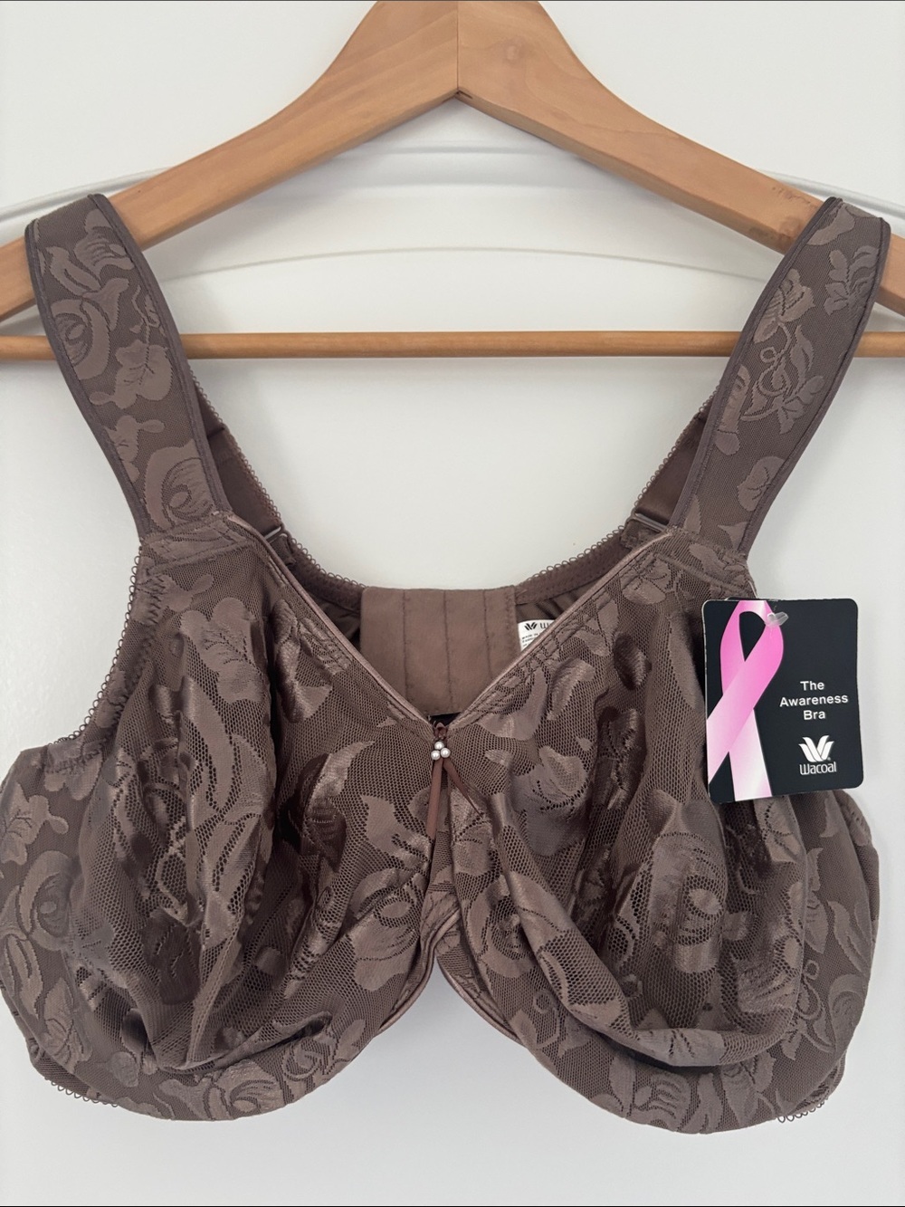 NWT WACOAL Awareness Seamless Underwire Bra (Style 85567) Cappuccino, 42D